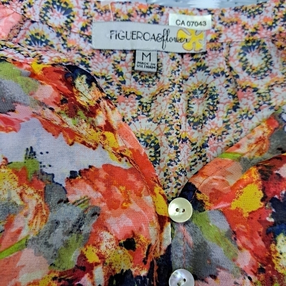 FIGUEROA & Flowers Floral Boho Blouse - Picture 5 of 9